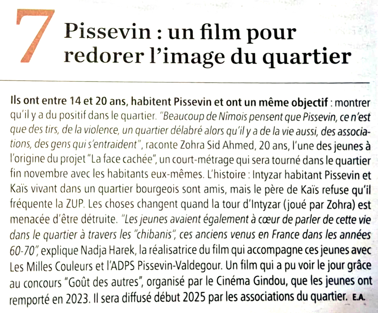 LFC article gazette Nimes